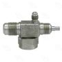 Four Seasons 12920 90 Degree Rotolock to Male Flare with R12 Service Port, Steel, Service Valve Adapter
