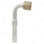 Four Seasons 13928 90 Degree Female Flare, Aluminum, Standard Diameter Barb and Clamp, A/C Fitting