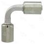 Four Seasons 14328 90 Degree In-line Splicer, Aluminum, Standard Diameter Beadlock, A/C Fitting