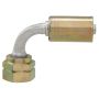 Four Seasons 14626 90 Degree Female Metric O-Ring, Aluminum, Standard Diameter Beadlock, A/C Fitting