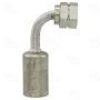 Four Seasons 14666 90 Degree Female Metric O-Ring, Aluminum, Standard Diameter Beadlock, A/C Fitting