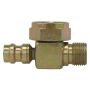 Four Seasons 14728 90 Degree Rotolock to Male Insert O-Ring with R134a Service Port, Steel, Adapter