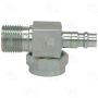 Four Seasons 14730 90 Degree Rotolock to Male Insert O-Ring with R134a Service Port, Steel, Adapter