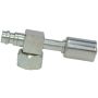 Four Seasons 14818 90 Degree Female O-Ring Short Drop with R134a Service Port, Stl, Std. Dia. Beadlock