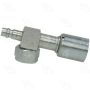 Four Seasons 14822 90 Degree Female O-Ring Short Drop with R134a Service Port, Stl, Std. Dia. Beadlock