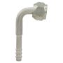 Four Seasons 14906 90 Degree Female Metric O-Ring, Aluminum, Standard Diameter Barb and Clamp