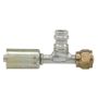 Four Seasons 14926 Straight Female O-Ring with R134a Service Port, Aluminum, Standard Dia. Beadlock