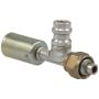 Four Seasons 14926 Straight Female O-Ring with R134a Service Port, Aluminum, Standard Dia. Beadlock