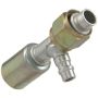 Four Seasons 14930 Straight Female O-Ring with R134a Service Port, Aluminum, Standard Dia. Beadlock