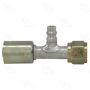 Four Seasons 14930 Straight Female O-Ring with R134a Service Port, Aluminum, Standard Dia. Beadlock