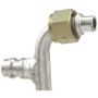 Four Seasons 14938 90 Degree Female O-Ring with R134a Service Port, Aluminum, Standard Diameter Beadlock