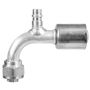 Four Seasons 14942 90 Degree Female O-Ring with R134a Service Port, Aluminum, Standard Diameter Beadlock