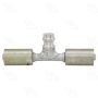Four Seasons 14946 In-line Splicer with R134a Service Port, Aluminum, Standard Diameter Beadlock