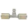 Four Seasons 14948 In-line Splicer with R134a Service Port, Aluminum, Standard Diameter Beadlock