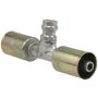 Four Seasons 14948 In-line Splicer with R134a Service Port, Aluminum, Standard Diameter Beadlock