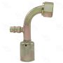 Four Seasons 14960 90 Degree Female O-Ring Long Pilot with R134a Service Port, Steel, Std. Dia. Beadlock