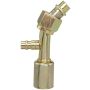 Four Seasons 15943 45 Degree Female O-Ring Long Pilot with R134a Service Port, Steel, Std. Dia. Beadlock