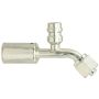 Four Seasons 15949 45 Degree Female O-Ring Long Pilot with R134a Service Port, Steel, Std. Dia. Beadlock