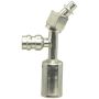 Four Seasons 15949 45 Degree Female O-Ring Long Pilot with R134a Service Port, Steel, Std. Dia. Beadlock
