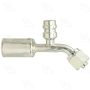Four Seasons 15949 45 Degree Female O-Ring Long Pilot with R134a Service Port, Steel, Std. Dia. Beadlock