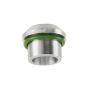 Four Seasons 16749 Male Insert O-Ring to Male Flare, Aluminum, Adapter, A/C Fitting