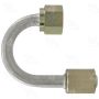 Four Seasons 17222 180 Degree Female O-Ring, Aluminum, Standard Diameter Beadlock, A/C Fitting