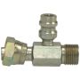 Four Seasons 17232 Female O-Ring to Male Insert O-Ring with R134a Service Port, Steel, Adapter