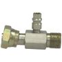 Four Seasons 17233 Female O-Ring to Male Insert O-Ring with R134a Service Port, Steel, Adapter
