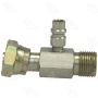 Four Seasons 17233 Female O-Ring to Male Insert O-Ring with R134a Service Port, Steel, Adapter