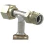 Four Seasons 17666 T-Splicer, Aluminum, Female O-Ring to Male Insert O-ring to Std. Dia. Beadlock