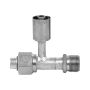 Four Seasons 17668 T-Splicer, Aluminum, Female O-Ring to Male Insert O-ring to Std. Dia. Beadlock