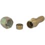 Four Seasons 17760 Straight Compression, Steel, Standard Diameter Barb and Clamp, A/C Fitting