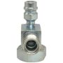 Four Seasons 18911 90 Degree Tube-O to Male Insert O-Ring with R134a Service Port, Steel, Service Valve