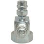 Four Seasons 18911 90 Degree Tube-O to Male Insert O-Ring with R134a Service Port, Steel, Service Valve