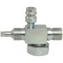 Four Seasons 18911 90 Degree Tube-O to Male Insert O-Ring with R134a Service Port, Steel, Service Valve