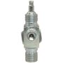 Four Seasons 18911 90 Degree Tube-O to Male Insert O-Ring with R134a Service Port, Steel, Service Valve
