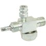 Four Seasons 18914 90 Degree Tube-O to Male Insert O-Ring with R134a Service Port, Steel, Service Valve