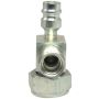Four Seasons 18914 90 Degree Tube-O to Male Insert O-Ring with R134a Service Port, Steel, Service Valve