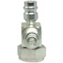 Four Seasons 18914 90 Degree Tube-O to Male Insert O-Ring with R134a Service Port, Steel, Service Valve