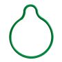 Four Seasons 24260 Green Round O-Ring