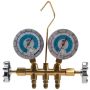 Four Seasons 59198 R134a Brass Fahrenheit Manifold Gauge Set w/ Coupler