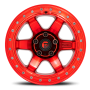Aluminum Wheels 17X8.5 Block Beadlock D123 6 On 135 Candy Red/Candy Red Ring 87.1 Bore 0 Offset 6 Spoke Fuel Off Road Wheels