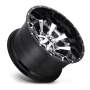 Aluminum Wheels 20X10 Assault D246 8 On 170 Chrome/Gloss Black Lip 125.1 Bore -18 Offset 8 Spoke Fuel Off Road Wheels