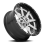 Aluminum Wheels 20X10 Maverick D260 8 On 165.1 Chrome/Gloss Black Lip 125.1 Bore -19 Offset Fuel Off Road Wheels