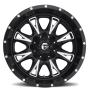 Aluminum Wheels 20X10 Throttle D513 6 On 135 Black Milled 106.4 Bore -12 Offset Fuel Off Road Wheels