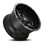 Aluminum Wheels 24X12 Maverick D538 8 On 170 Black Milled 125.1 Bore -44 Offset Fuel Off Road Wheels
