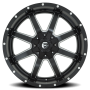 Aluminum Wheels 24X14 Maverick D538 8 On 165.1 Black Milled 125.2 Bore -75 Offset Fuel Off Road Wheels