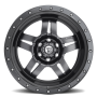 Aluminum Wheels 17X8.5 Anza D558 5 On 139.7 Matte Gunmetal Gray 78.1 Bore -6 Offset 5 Spoke Fuel Off Road Wheels