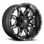 Aluminum Wheels 20X10 Lethal D567 5 On 114.3/5 On 127 Matte Black/Milled 78.1 Bore -24 Offset Fuel Off Road Wheels