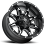 Aluminum Wheels 20X10 Lethal D567 5 On 114.3/5 On 127 Matte Black/Milled 78.1 Bore -24 Offset Fuel Off Road Wheels